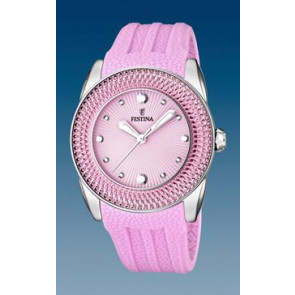 Watch strap Festina F16591-3 Silicone Pink 24mm