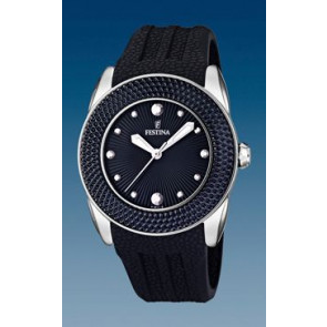 Watch strap Festina F16591-5 Silicone Black 24mm