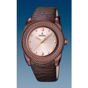Watch strap Festina F16591-C Leather Brown 24mm