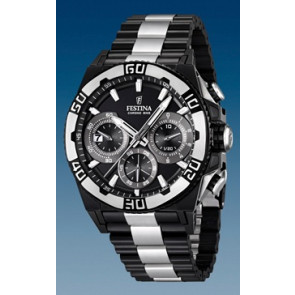 Festina watch strap F16660 / BA03335 Metal Black