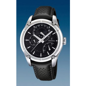 Watch strap Festina F16767-4 / F16767-5 Leather Black 21mm