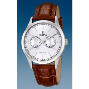 Watch strap Festina F16804-1 Leather Cognac 22mm