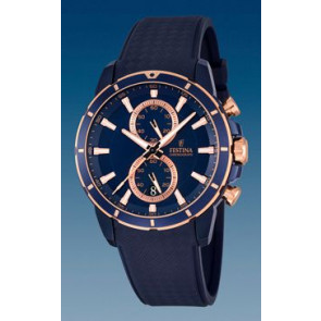 Watch strap Festina F16851/1 Rubber Blue 22mm
