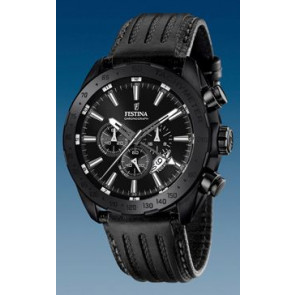 Watch strap Festina F16901 / F16902-1 Leather/Plastic Black 26mm
