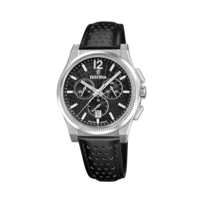 Watch strap Festina F20060-1 / F20060-4 Leather Black