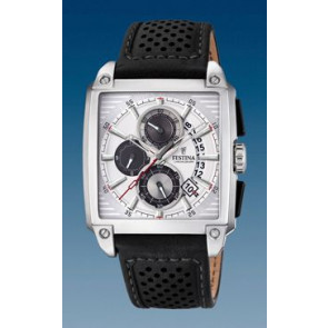 Watch strap Festina F20265-1 / F20265-4 Leather Black 24mm