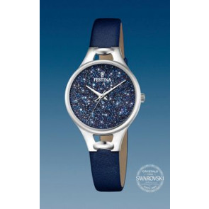 Watch strap Festina F20334-2 Leather Blue 10mm