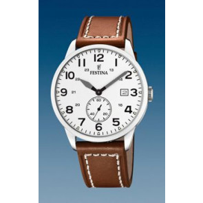 Watch strap Festina F20347-5 Leather Brown
