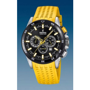 Watch strap Festina F20353-5 / F20353-A Silicone Yellow 22mm