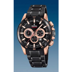 Watch strap Festina F20354-1 Steel Black 24mm