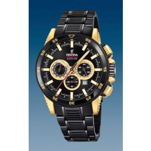 Watch strap Festina F20354-A Steel Black 24mm