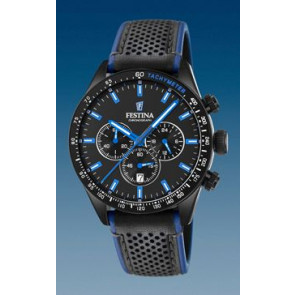 Watch strap Festina F20359-3 Leather Black 21mm