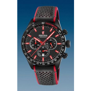 Watch strap Festina F20359-4 Leather Black 21mm
