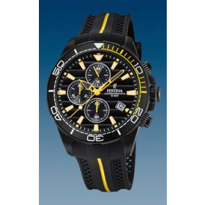 Watch strap Festina F20366-1 Silicone Black