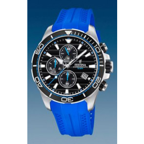 Watch strap Festina F20370-5 Silicone Blue