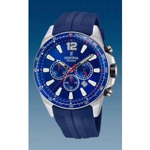 Watch strap Festina F20376-1 Silicone Blue