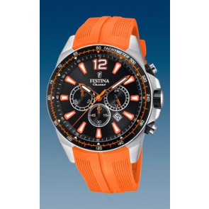 Watch strap Festina F20376-5 Silicone Orange