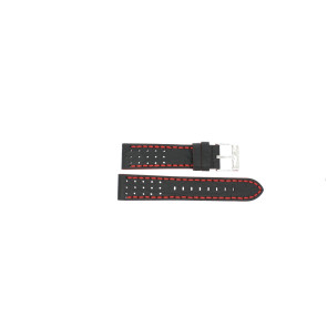 Watch strap Festina F20377-6 Leather Black