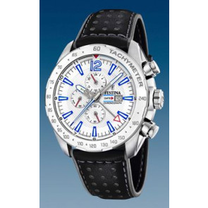 Watch strap Festina F20440-1 Leather Black