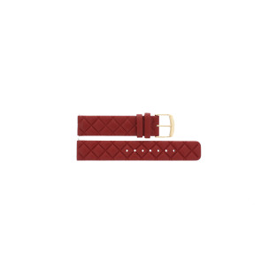Watch strap Festina F50002-3 / BC10980 Leather Red 18mm