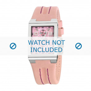 Festina watch strap F16224-2 Leather Pink 14mm + standard stitching