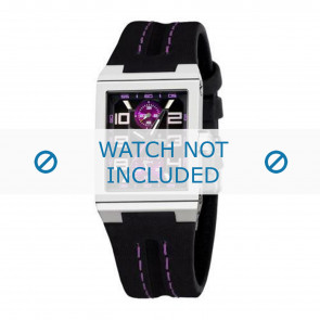 Watch strap Festina F16224/9 Leather Black 14mm