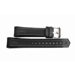 Watch strap Tag Heuer CAF101F / CAF1010 / CAF1011 / CAF101B / CAF101A / CAF2010 / BT0712 Rubber Black 21mm
