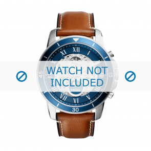 Watch strap Fossil ME3140 Leather Brown 22mm