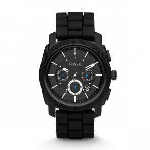 Watch strap Fossil FS4487IE / FS4487 / MACHINE Silicone Black 24mm