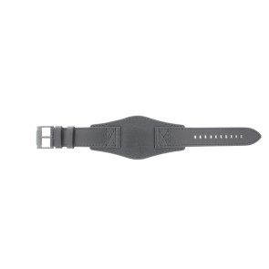 Watch strap Fossil FS4617 / Machine Leather Black 24mm