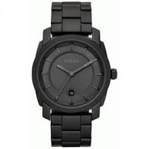Watch strap Fossil FS4704 Steel Black 24mm