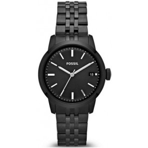 Watch strap Fossil FS4820 Stainless steel Black 18mm