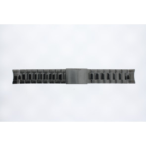 Watch strap Fossil FS4831 Stainless steel Anthracite grey 22mm