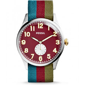 Watch strap Fossil FS4955 Textiles Multicolor 22mm