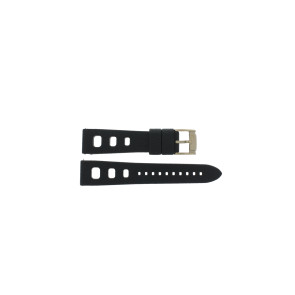 Watch strap Fossil FS5050 Silicone Black 22mm