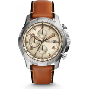 Watch strap Fossil FS5130 Leather Brown 22mm