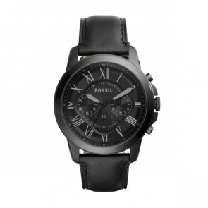 Watch strap Fossil FS5132 Leather Black 22mm