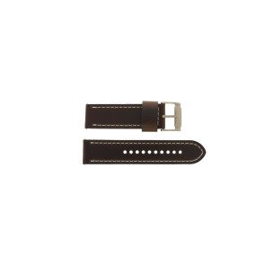 Watch strap Fossil FS5159 Leather Brown 24mm