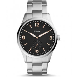 Watch strap Fossil FS5245 Stainless steel Steel 22mm