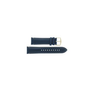 Watch strap Fossil FS5271 Leather Blue 22mm