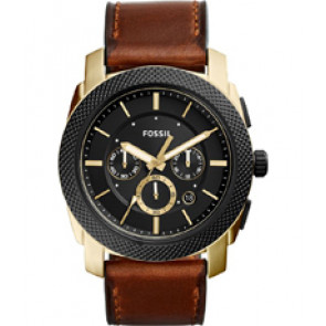 Watch strap Fossil FS5322 Leather Brown 24mm