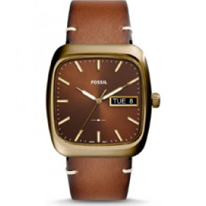Watch strap Fossil FS5337 Leather Brown 22mm