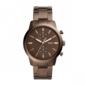 Fossil watch strap FS5347 Metal Brown