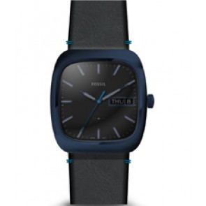 Watch strap Fossil FS5351 Leather Black 22mm