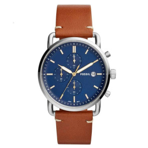 Watch strap Fossil FS5401 Leather Brown 22mm