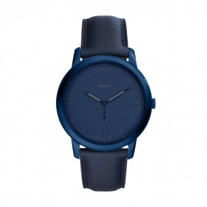 Watch strap Fossil FS5448 Leather Blue 22mm