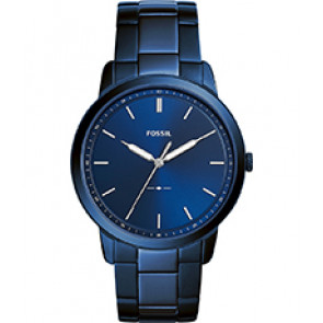 Watch strap Fossil FS5461 Steel Blue 22mm