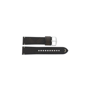 Watch strap Fossil FS5528 Leather Brown 22mm