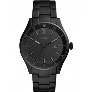 Watch strap Fossil FS5531 Steel Black 22mm