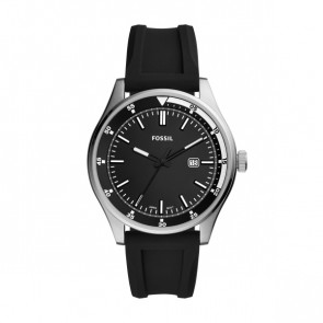 Watch strap Fossil FS5535 Silicone Black 22mm